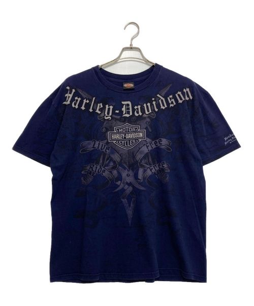 HARLEY-DAVIDSON（ハーレーダビッドソン）HARLEY-DAVIDSON (ハーレーダビッドソン) Tシャツ ネイビー サイズ:XLの古着・服飾アイテム