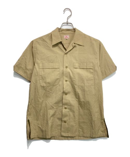 Der SAMMLER SOLO（ディアザムラーソロ）Der SAMMLER SOLO (ディアザムラーソロ) Washed Cotton S/S Shirt ベージュ サイズ:XSの古着・服飾アイテム