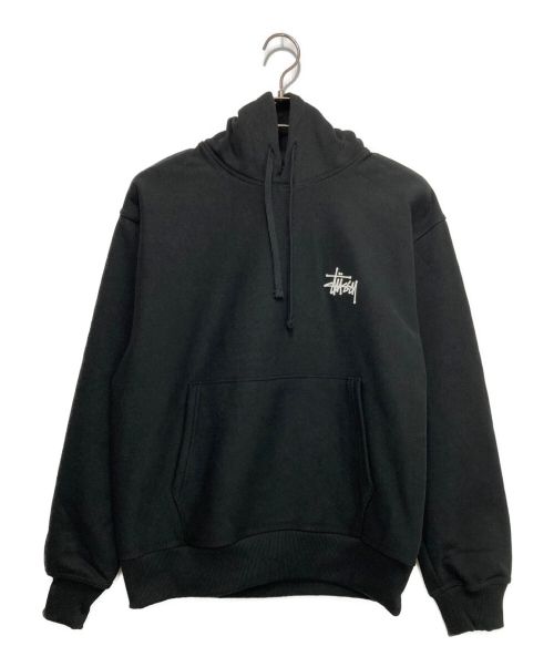 stussy（ステューシー）stussy (ステューシー) ベーシックロゴフーディ ブラック サイズ:S 未使用品の古着・服飾アイテム