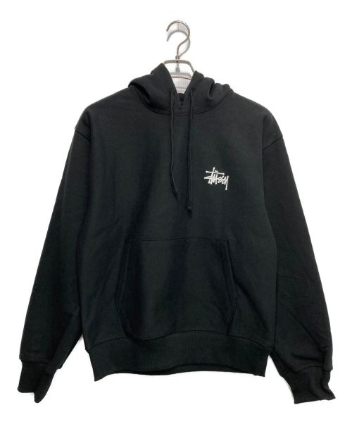 stussy（ステューシー）stussy (ステューシー) ベ－シックロゴフーディ ブラック サイズ:S 未使用品の古着・服飾アイテム