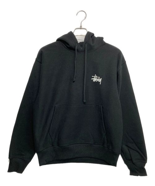 stussy（ステューシー）stussy (ステューシー) ベーシックロゴフーディ ブラック サイズ:S 未使用品の古着・服飾アイテム