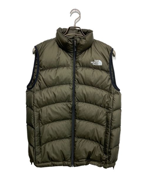 THE NORTH FACE（ザ ノース フェイス）THE NORTH FACE (ザ ノース フェイス) ACONCAGUA VEST/ダウンベスト オリーブ サイズ:Mの古着・服飾アイテム