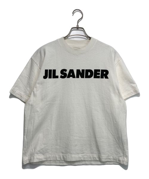 JIL SANDER（ジルサンダー）JIL SANDER (ジルサンダー) オーバーサイズロゴプリントTEE ホワイト サイズ:XSの古着・服飾アイテム