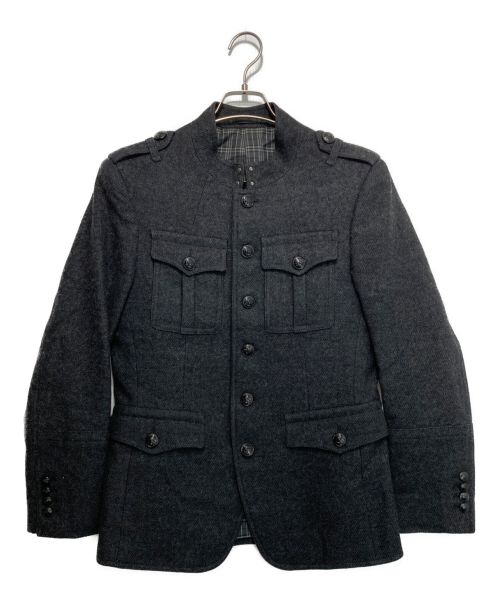 BURBERRY BLACK LABEL（バーバリーブラックレーベル）BURBERRY BLACK LABEL (バーバリーブラックレーベル) サファリジャケット グレー サイズ:Mの古着・服飾アイテム