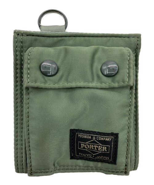 PORTER（ポーター）PORTER (ポーター) TANKER WALLET オリーブの古着・服飾アイテム