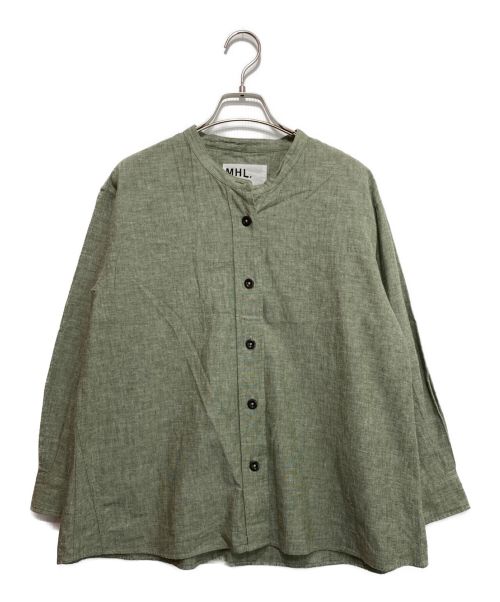 MHL（エムエイチエル）MHL (エムエイチエル) COTTON LINEN CHAMBRAY グリーン サイズ:1の古着・服飾アイテム