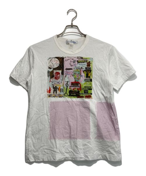 COMME des GARCONS SHIRT（コムデギャルソンシャツ）COMME des GARCONS SHIRT (コムデギャルソンシャツ) Jean-Michel Basquiat (ジャン ミシェル バスキア) アートTシャツ ホワイト サイズ:Mの古着・服飾アイテム