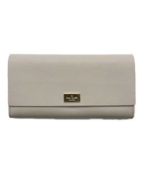 Kate Spade（ケイトスペード）Kate Spade (ケイトスペード) Pim Arbour Hill Leather Flap Wallet/財布 アイボリーの古着・服飾アイテム