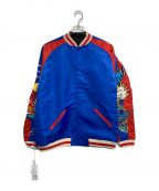 MAYOメイヨー）の古着「Arm embroidery reversible souvenir JKT」｜レッド×ブルー