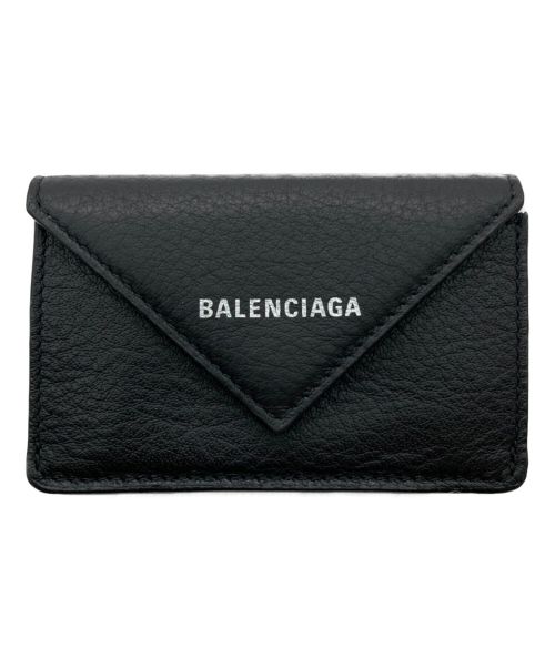 BALENCIAGA（バレンシアガ）BALENCIAGA (バレンシアガ) 3つ折り財布 ブラックの古着・服飾アイテム