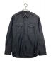 RRL（ダブルアールエル）の古着「Military Sateen Cotton Black Work Shirt/ミリタリーワークシャツ」｜グレー