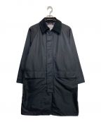 Barbour×417 EDIFICEバブアー×417 エディフィス）の古着「OVERSIZED BURGHLEY/ステンカラーコート」｜ネイビー