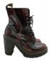 Dr.Martens (ドクターマーチン) SEIRENE KENDRA/10ホールヒールブーツ ワインレッド サイズ:UK5：10800円