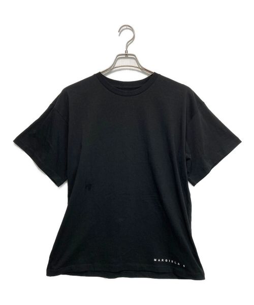 MM6 Maison Margiela（エムエムシックス メゾンマルジェラ）MM6 Maison Margiela (エムエムシックス メゾンマルジェラ) ブランドロゴ半袖Tシャツカットソー ブラック サイズ:14の古着・服飾アイテム