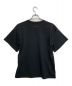 MM6 Maison Margiela (エムエムシックス メゾンマルジェラ) ブランドロゴ半袖Tシャツカットソー ブラック サイズ:14：6000円