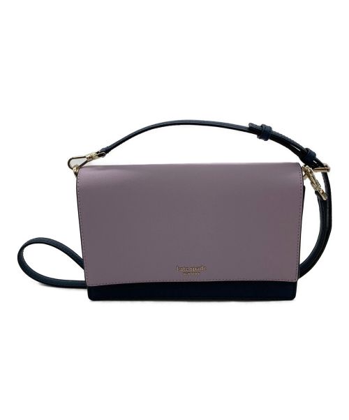 Kate Spade（ケイトスペード）Kate Spade (ケイトスペード) ショルダーバッグ ラベンダー×ネイビーの古着・服飾アイテム