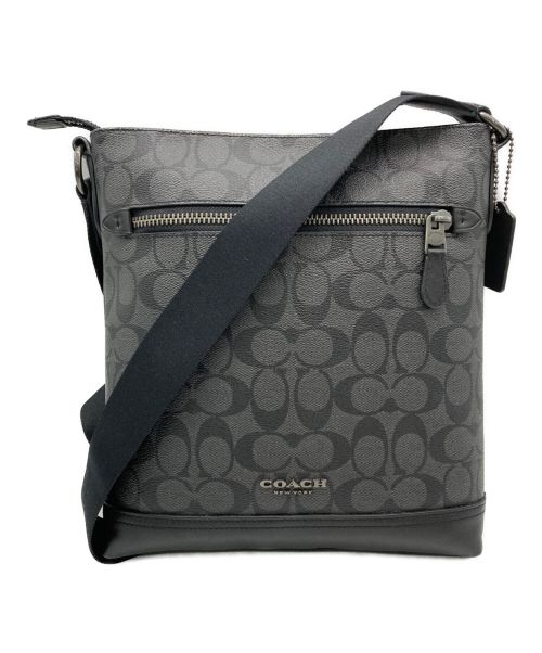 COACH（コーチ）COACH (コーチ) グラハム フラット クロスボディ シグネチャー キャンバス グレーの古着・服飾アイテム