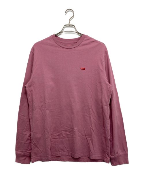 SUPREME（シュプリーム）SUPREME (シュプリーム) Small Box L/S TEE ピンク サイズ:Mの古着・服飾アイテム