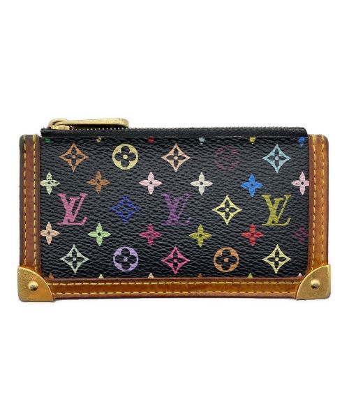 LOUIS VUITTON（ルイ ヴィトン）LOUIS VUITTON (ルイ ヴィトン) ポシェット・クレ・モノグラム･マルチカラー ノワール/コインケース ブラックの古着・服飾アイテム