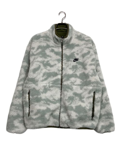 NIKE（ナイキ）NIKE (ナイキ) クラブ+ ウィンター REV L/S トップ グリーン×ホワイト サイズ:Lの古着・服飾アイテム