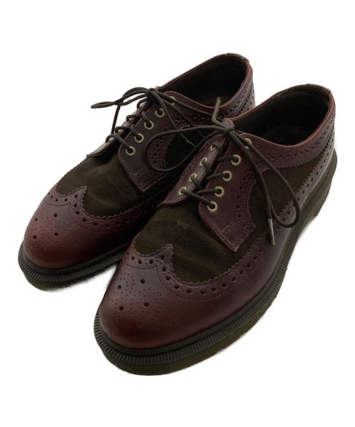 Dr.Martens（ドクターマーチン）Dr.Martens (ドクターマーチン) ウィングチップ5ホールシューズ ボルドー サイズ:25cmの古着・服飾アイテム