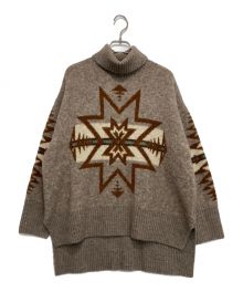 PENDLETON（ペンドルトン）の古着「オルテガ柄ニット」｜ブラウン