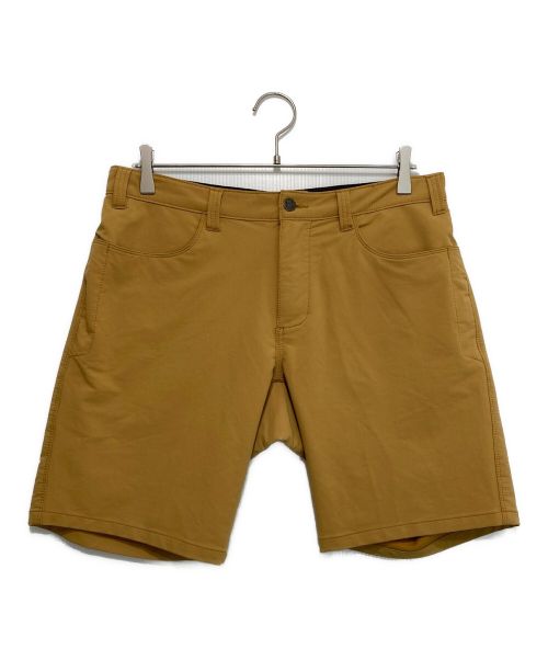 SWRVE（スワーブ）swrve (スワーブ) ghtweight wwr trouser shorts/ regular trim fit/ハーフパンツ マスタード サイズ:W32の古着・服飾アイテム