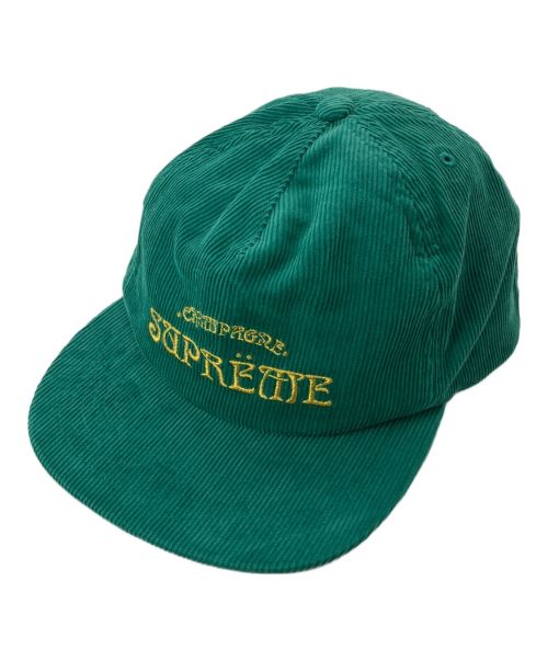 SUPREME（シュプリーム）Supreme (シュプリーム) Champagne Corduroy 5-Panel グリーンの古着・服飾アイテム