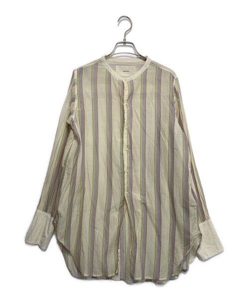 TODAYFUL（トゥデイフル）TODAYFUL (トゥデイフル) Multistripe Silk Shirts/マルチストライプシルクシャツ ベージュ×パープル サイズ:Fの古着・服飾アイテム