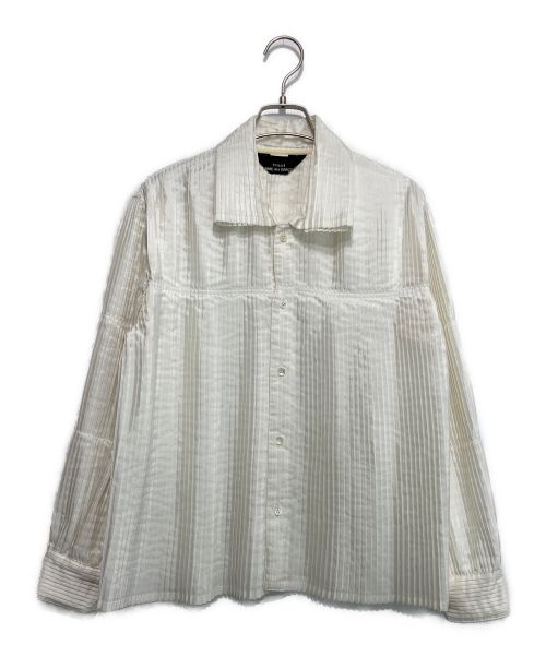 tricot COMME des GARCONS（トリココムデギャルソン）tricot COMME des GARCONS (トリココムデギャルソン) プリーツシャツ ホワイト サイズ:表記なしの古着・服飾アイテム