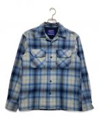 PENDLETONペンドルトン）の古着「Board Shirt Jac/フランネルシャツ」｜スカイブルー