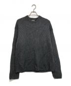 AURALEEオーラリー）の古着「SUPER FINE WOOL RIB KNIT BIG P/O」｜グレー