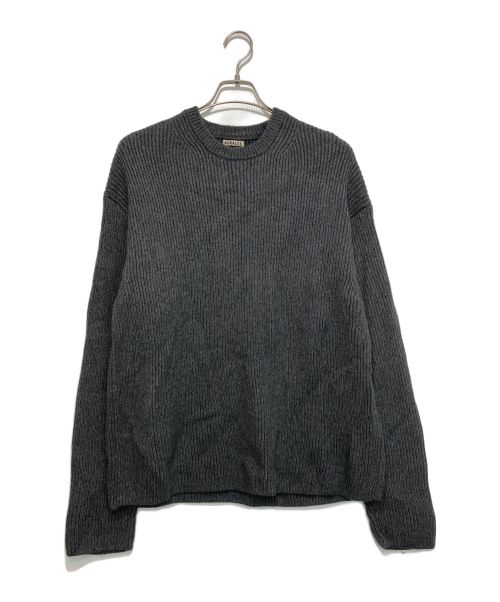 AURALEE（オーラリー）AURALEE (オーラリー) SUPER FINE WOOL RIB KNIT BIG P/O グレー サイズ:5の古着・服飾アイテム