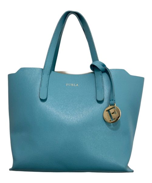 FURLA（フルラ）FURLA (フルラ) ハンドバッグ ブルーの古着・服飾アイテム