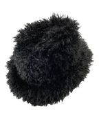 s'yteサイト）の古着「POUDRE FUR CIRCLE HAT/ファーハット」｜ブラック