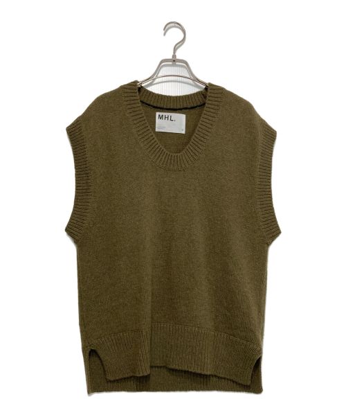 MHL（エムエイチエル）MHL (エムエイチエル) DRY MERINO WOOL VEST グリーン サイズ:Ⅱの古着・服飾アイテム