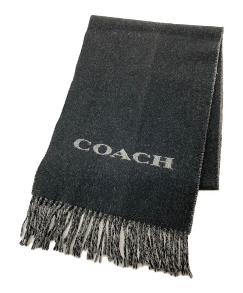 COACH（コーチ）COACH (コーチ) カシミヤウールマフラー グレーの古着・服飾アイテム