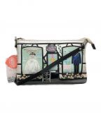 Vendula LONDONベンデューラ ロンドン）の古着「Vendula Wedding Pouch Bag/デザインショルダーバッグ」｜シルバー×グレー