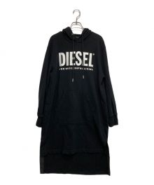 DIESEL（ディーゼル）の古着「パーカーワンピース」｜ブラック