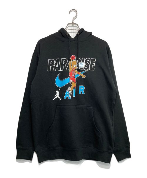 PARADISE NYC（パラダイス エヌワイシー）paradise nyc (パラダイス エヌワイシー) プリントパーカー ブラック サイズ:Mの古着・服飾アイテム