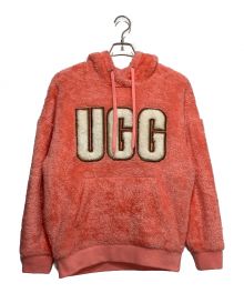 UGG（アグ）の古着「Loyra UGGfluff Logo Hoodie」｜ショッキングピンク