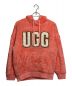 UGG（アグ）の古着「Loyra UGGfluff Logo Hoodie」｜ショッキングピンク