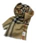 BURBERRY LONDON（バーバリー ロンドン）の古着「GIANT CHECK GAUZE SCARF/ライトウェイト ウールシルク スカーフ」｜ベージュ