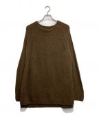 BALLAST ARKバラストアーク）の古着「MOCK NECK BOUCLE KNIT」｜ブラウン