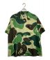 A BATHING APE（アベイシングエイプ）の古着「ABC Camo Open Collar Shirt/カモフラオープンカラーシャツ」｜カーキ