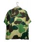 A BATHING APE (アベイシングエイプ) ABC Camo Open Collar Shirt/カモフラオープンカラーシャツ カーキ サイズ:XL：11000円