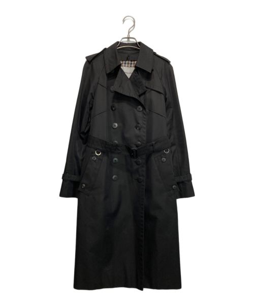 Aquascutum（アクアスキュータム）Aquascutum (アクアスキュータム) ライナー付トレンチコート ブラック サイズ:8の古着・服飾アイテム