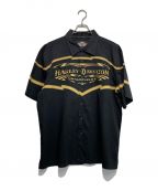 HARLEY-DAVIDSONハーレーダビッドソン）の古着「ロゴシャツ」｜ブラック