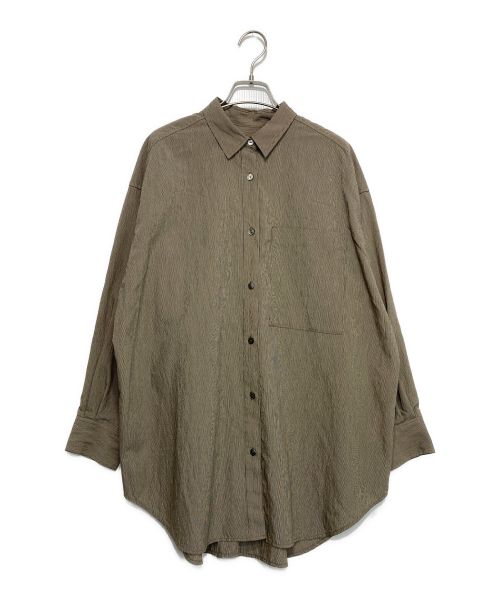 Spick and Span（スピックアンドスパン）Spick and Span (スピックアンドスパン) Vis/Nyオーバーシャツ ブラウン サイズ:-の古着・服飾アイテム