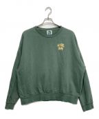 9090×overprint9090×オーバープリント）の古着「Hime Skater Girl Sweat」｜グリーン